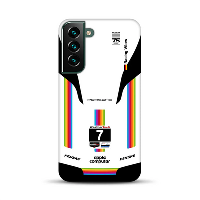 Porsche 963 Apple Retro Livery - Individuelle Premium Hülle für Samsung