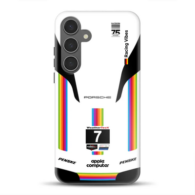 Porsche 963 Apple Retro Livery - Individuelle Premium Hülle für Samsung
