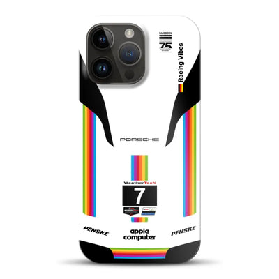 Porsche 963 Apple Retro Livery - Individuelle Hardcase Hülle für iPhone