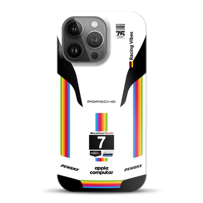 Porsche 963 Apple Retro Livery - Individuelle Hardcase Hülle für iPhone