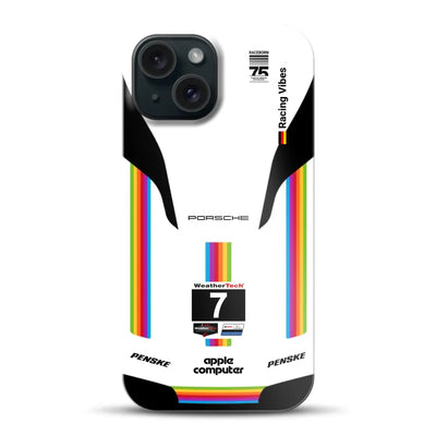 Porsche 963 Apple Retro Livery - Individuelle Hardcase Hülle für iPhone