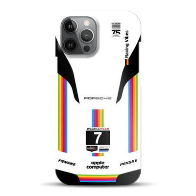 Porsche 963 Apple Retro Livery - Individuelle Hardcase Hülle für iPhone