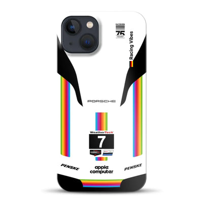 Porsche 963 Apple Retro Livery - Individuelle Hardcase Hülle für iPhone