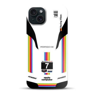 Porsche 963 Apple Retro Livery - Individuelle Hardcase Hülle für iPhone