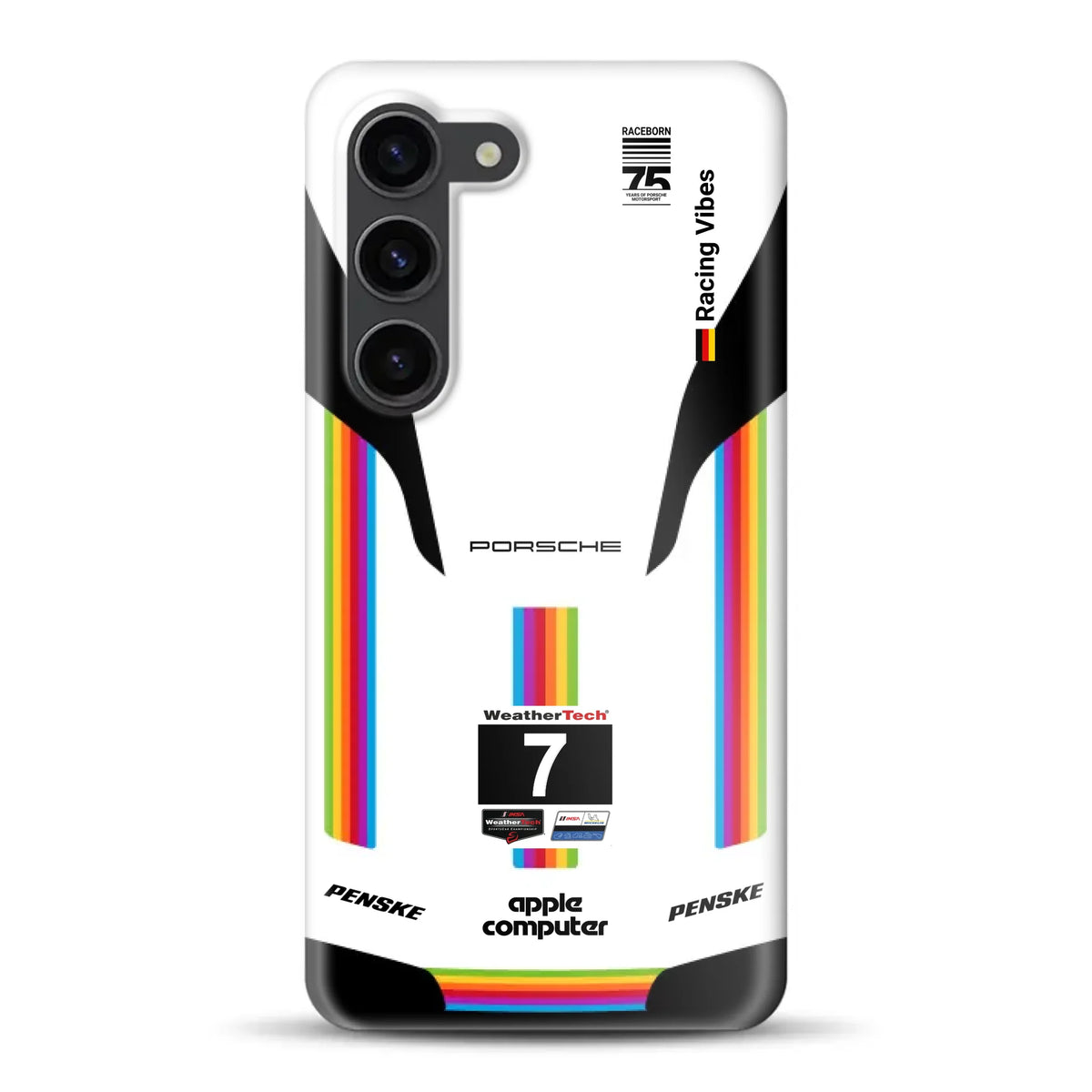 Porsche 963 Apple Retro Livery - Custodia rigida per Samsung