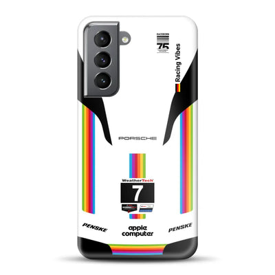 Porsche 963 Apple Retro Livery - Hard case for Samsung