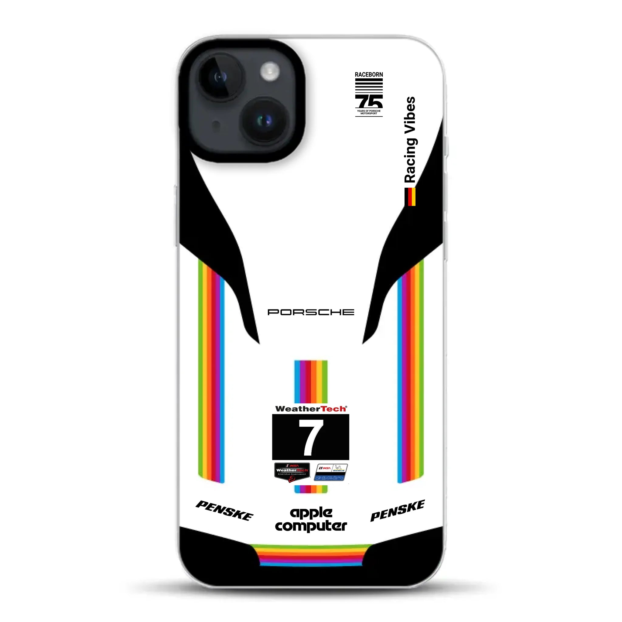 Porsche 963 Apple Retro Livery - Custom Hybrid Case with MagSafe