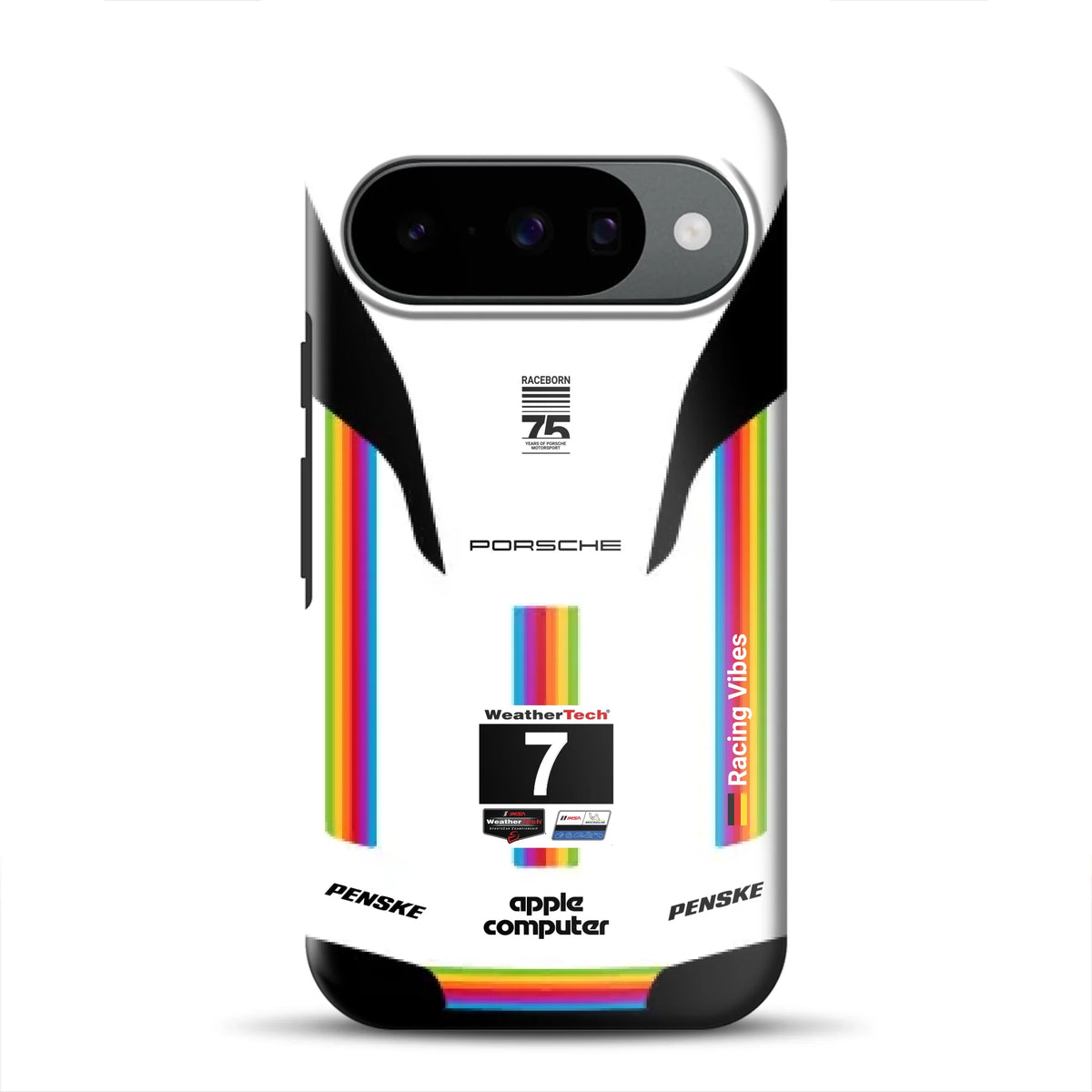 Porsche 963 Apple Retro Livery - Custodia premium personalizzata per Google