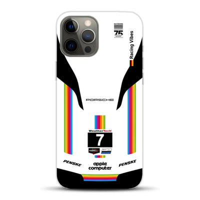 Porsche 963 Apple Retro Livery - Custodia per cellulare personalizzata per iPhone