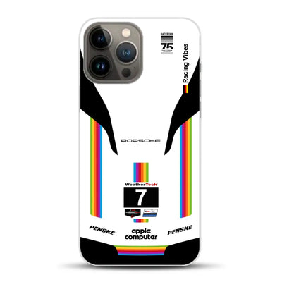 Porsche 963 Apple Retro Livery - Custodia per cellulare personalizzata per iPhone