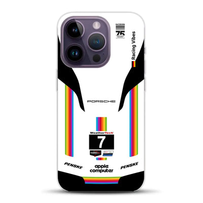 Porsche 963 Apple Retro Livery - Custodia per cellulare personalizzata per iPhone