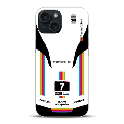 Porsche 963 Apple Retro Livery - Custodia per cellulare personalizzata per iPhone