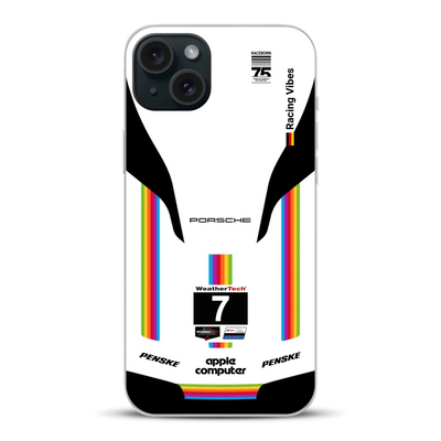 Porsche 963 Apple Retro Livery - Custodia per cellulare personalizzata per iPhone