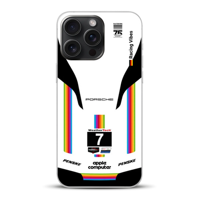 Porsche 963 Apple Retro Livery - Custodia per cellulare personalizzata per iPhone