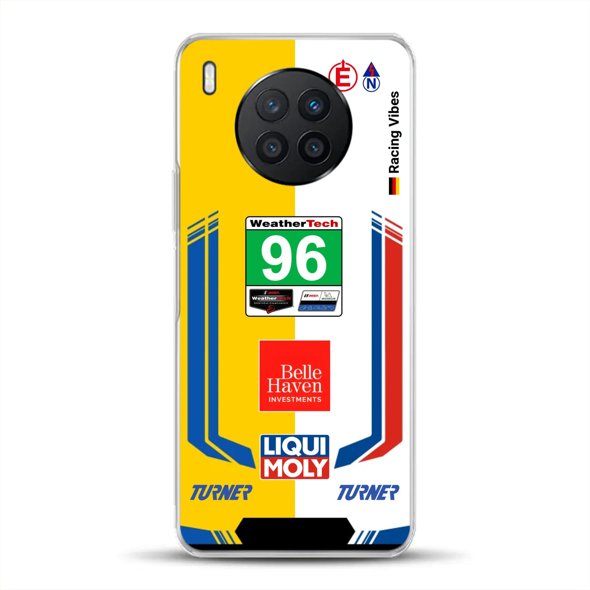 M4 GT3 EVO Turner IMSA 2026 Livery - Housse de téléphone portable personnalisée pour Huawei
