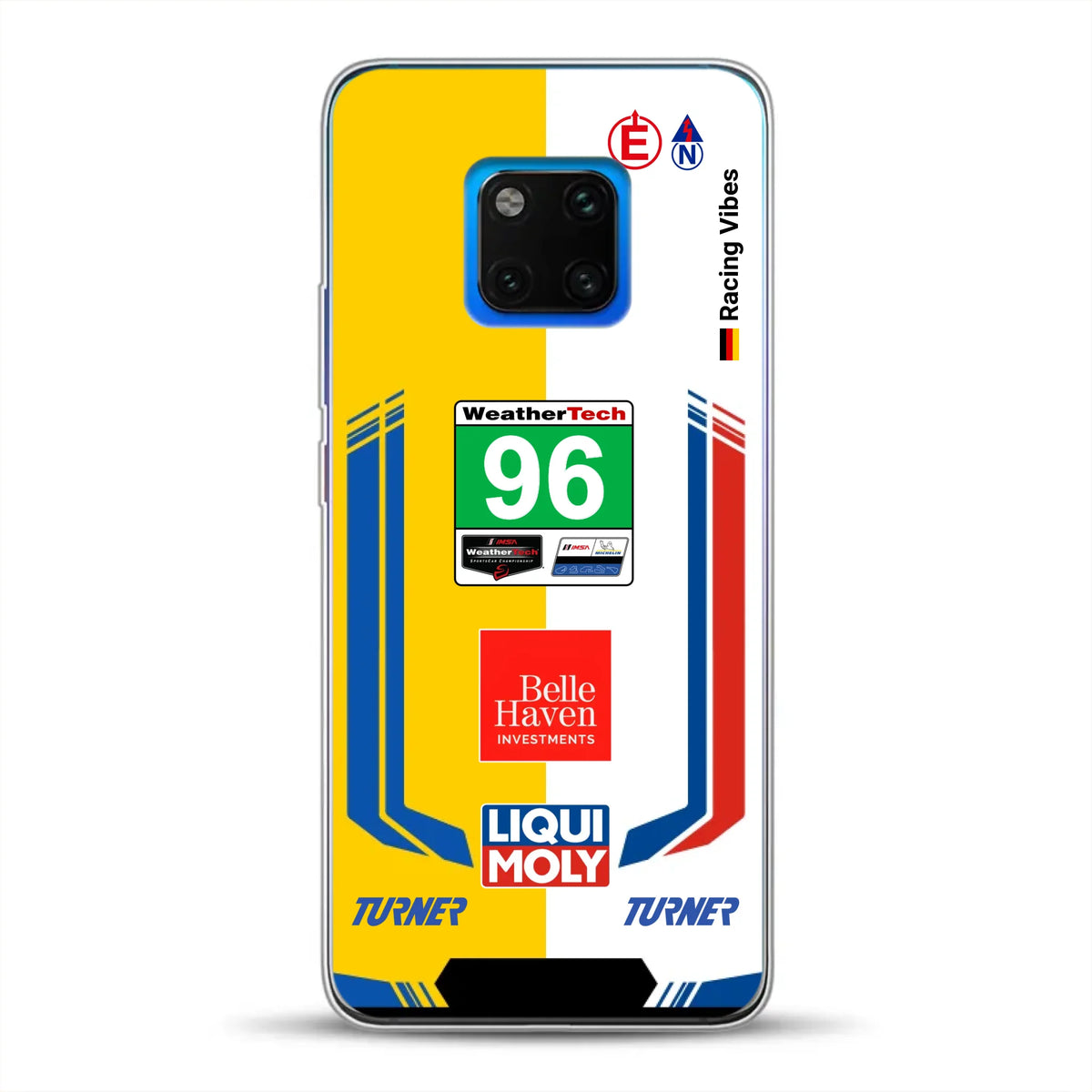 M4 GT3 EVO Turner IMSA 2026 Livery - Housse de téléphone portable personnalisée pour Huawei