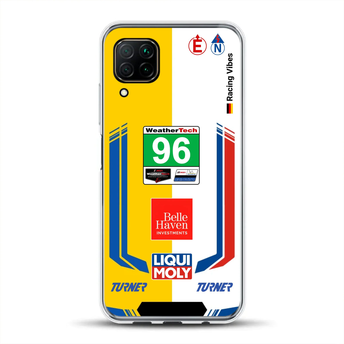 M4 GT3 EVO Turner IMSA 2026 Livery - Housse de téléphone portable personnalisée pour Huawei