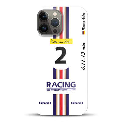 956K #2 Bellof Rekordrunde Nordschleife 1983 Livery - Individuelle Hardcase Hülle für iPhone
