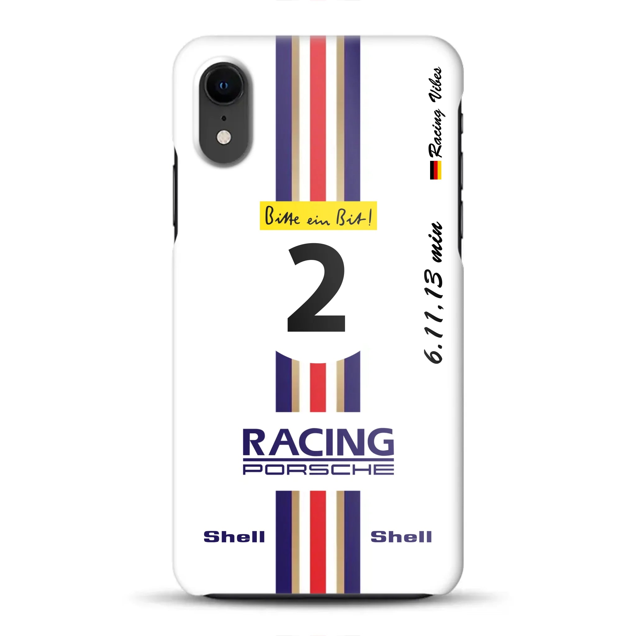 956K #2 Bellof Rekordrunde Nordschleife 1983 Livery - Individuelle Hardcase Hülle für iPhone