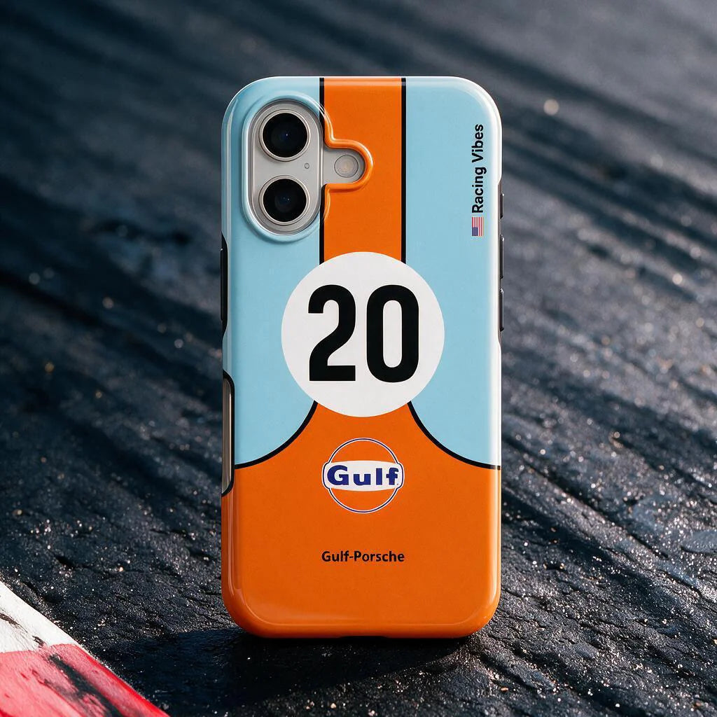 Classic Gulf Racing Phone Case – Custom Motorsport Edition