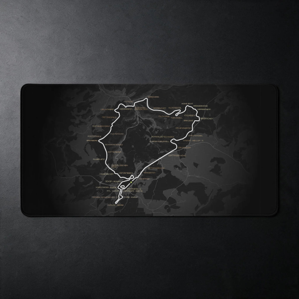 Nürburgring Nordschleife – Tappetino mouse gaming XXL con mappa del circuito