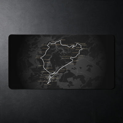 Nürburgring Nordschleife – Tappetino mouse gaming XXL con mappa del circuito